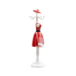 Kép 2/3 - Piros-fehér női ruhás akasztós ékszertartó