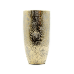Kép 1/4 - Arany pitypang hatasu mintazattal diszitett henger vaza, 14x28 cm