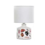 Kép 1/3 - /product/Dekoráció/Astali lámpa/Leveles_feher_buraval/Palmaleveles_keramia_lampa_feher_buraval.jpg