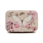 Kép 2/7 - Rózsaszín pillangós eko bőr ékszertartó