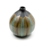 Kép 2/3 - Gömbölyű pálmaleveles váza