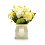 Kép 2/4 - Műselyem virágcsokor vázával