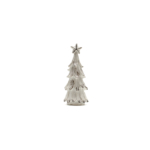 Kép 1/2 - Csillogó fehér kisméretű karácsonyfa dekor