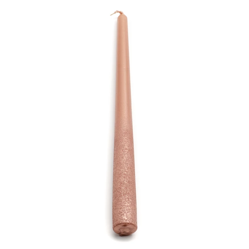 Világos rose gold színű 30 cm-es szálgyertya