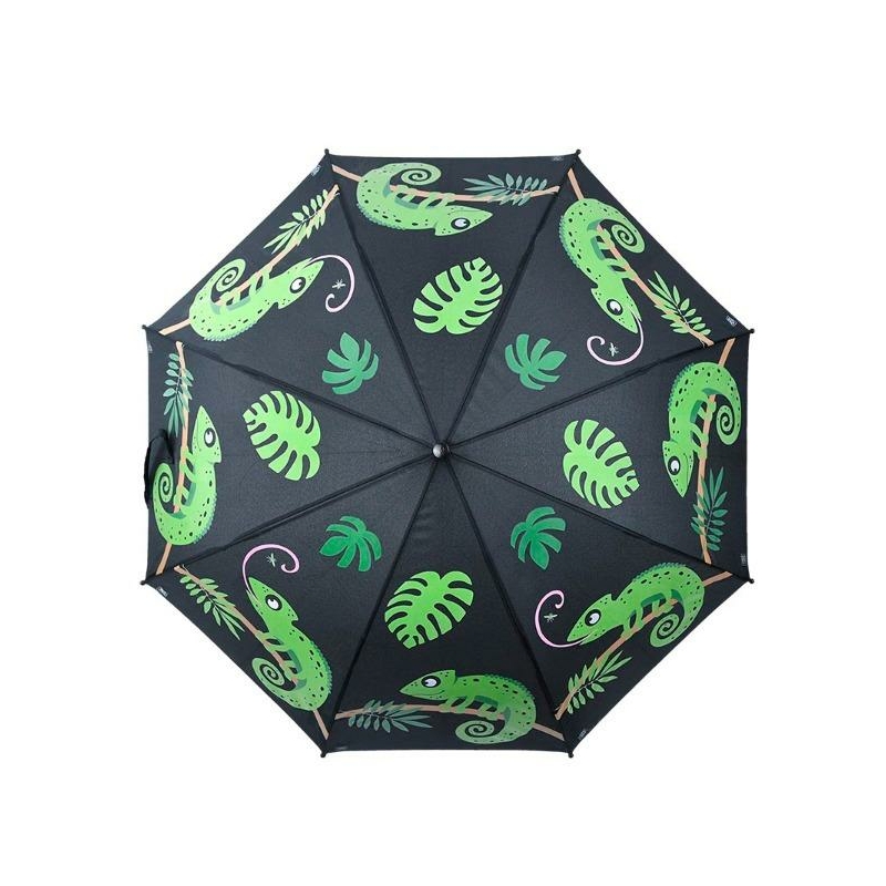 Esőre színváltós kaméleon gyerek esernyő
