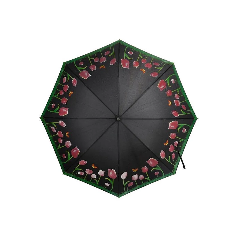Esőre színváltós tulipános esernyő