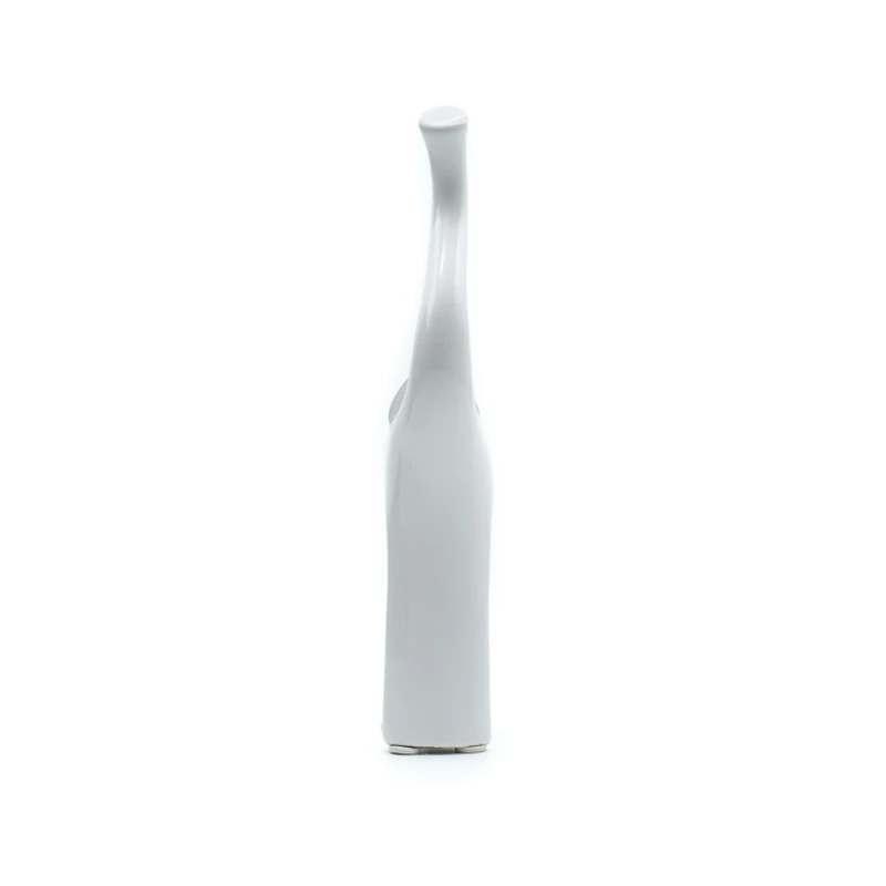 Hófehér porcelán elefánt ezüst fülekkel, kicsi