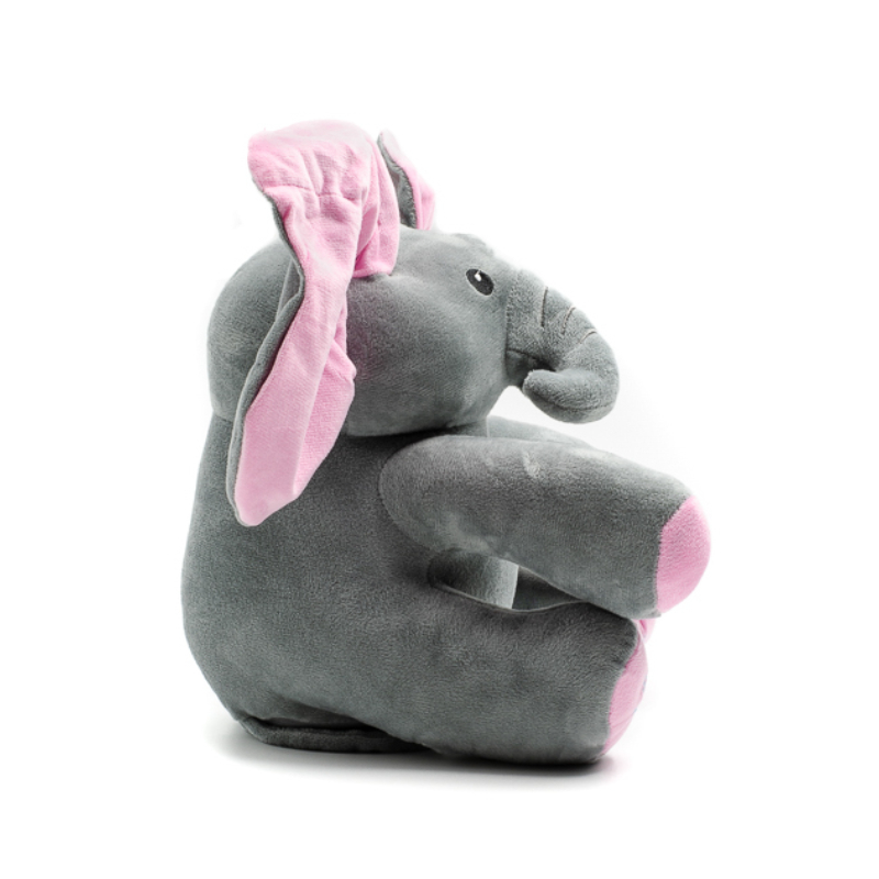 Cuki elefánt mozgó rózsaszín fülekkel