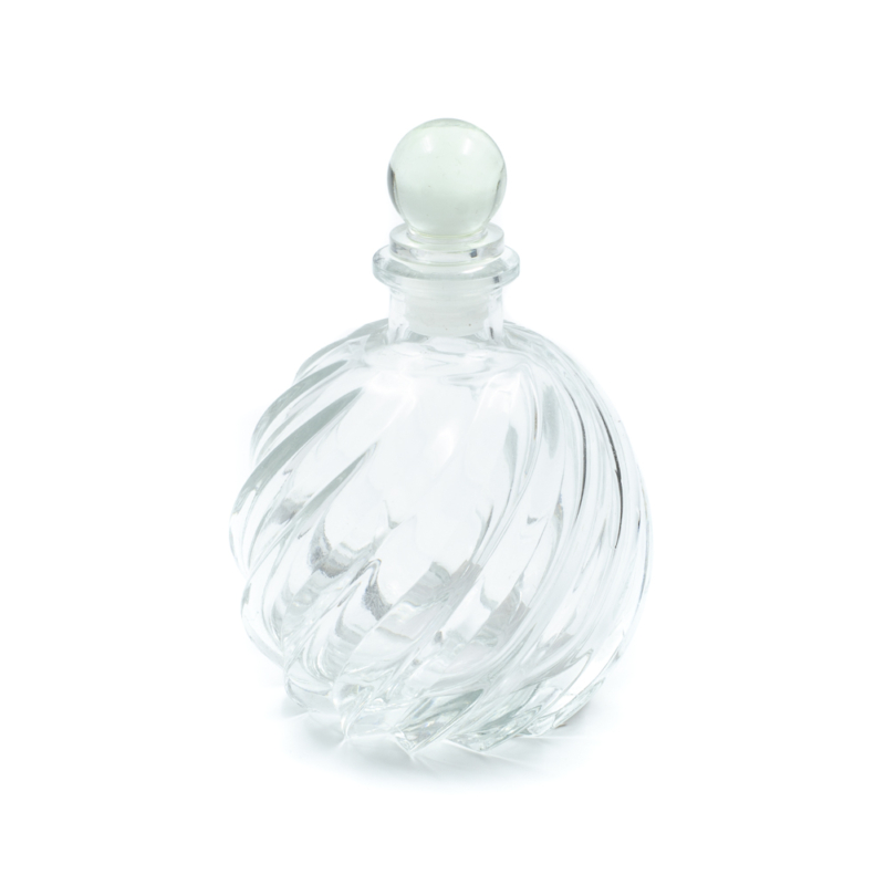 Gömbölyű parfümös üveg