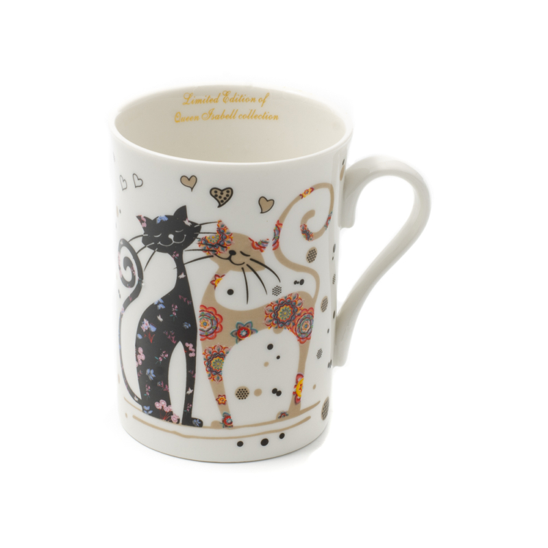 Szerelmes cicák porcelán szett (Queen Isabell)
