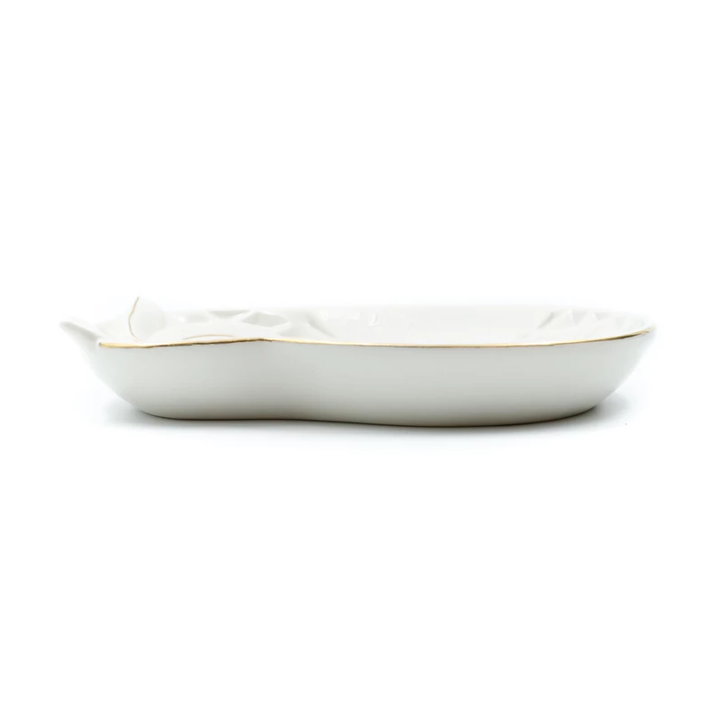 Bagoly formájú porcelán kínálótál