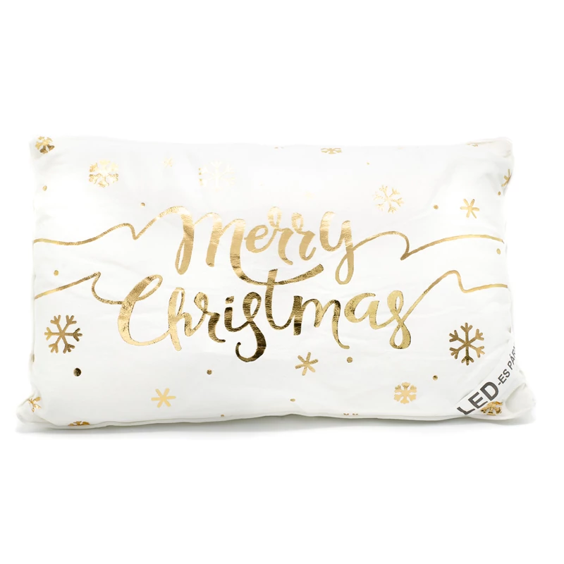 "Merry Christmas" LED-es párna